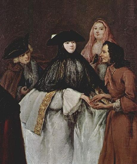 Pietro Longhi Die Wahrsagerin oil painting picture
